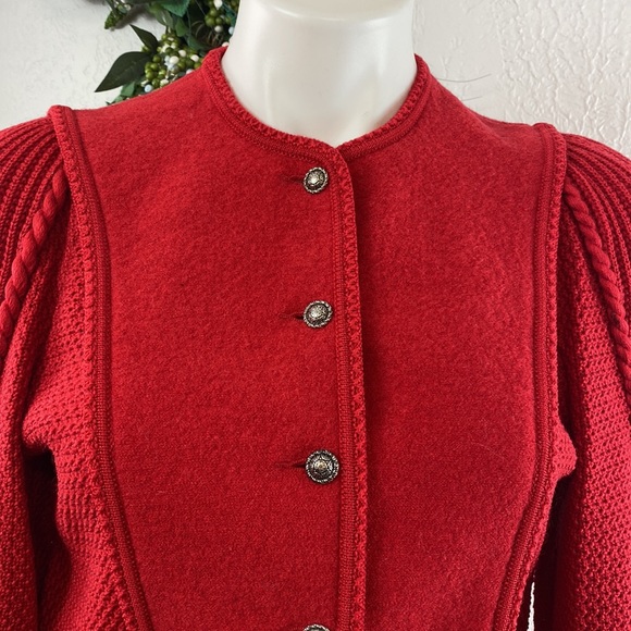 Geiger Vintage Boiled Wool Cardigan Sweater - Picture 2 of 11